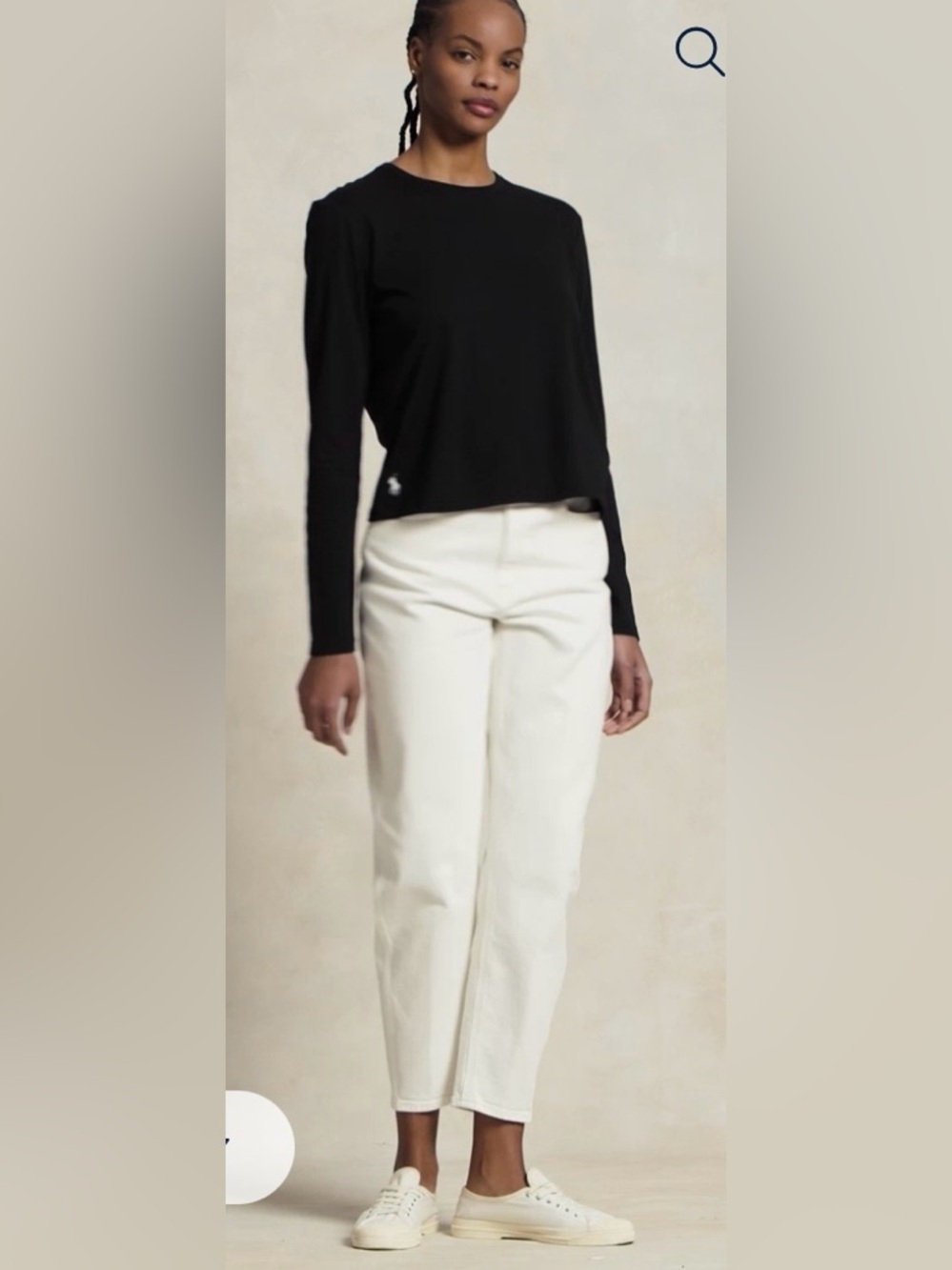 Ralph Lauren Crisp White High-Rise Straight Jeans